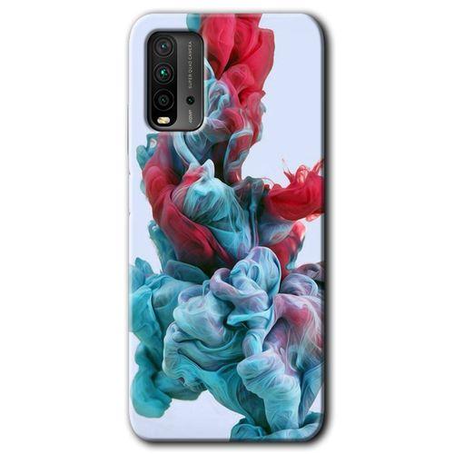 BeRa Aksesuar Xiaomi Redmi 9T Kılıf Baskılı Kapak - Renkli Karışım +Tam Kaplayan Mat Seramik