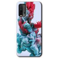 BeRa Aksesuar Xiaomi Redmi 9T Kılıf Baskılı Kapak - Renkli Karışım +Tam Kaplayan Mat Seramik