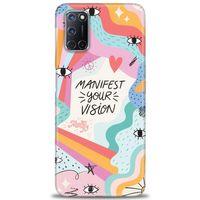 Oppo A92 Kılıf HD Baskılı Kılıf - Manifest Your Vision + Tam Ekran Koruyucu