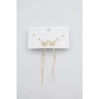 Çoklu Set Küpe - Altın