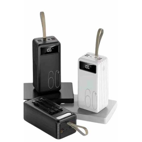 Hızlı Şarj 4 Çıkışlı Powerbank 60.000 Mah Taşınabilir Dijital Göstergeli