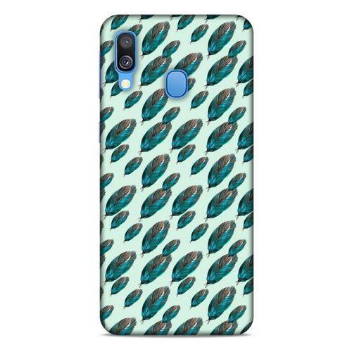 Samsung Galaxy A40 Kılıf Desenli Özel Seri Tüyler (50) Shockproof Kılıf