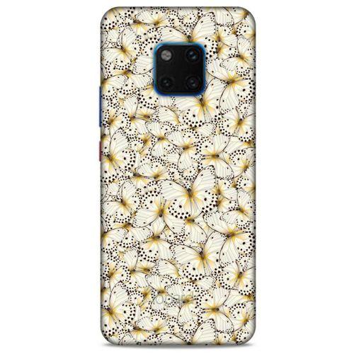 Huawei Mate 20 Pro Kılıf Kelebek Etkisi (23) Ultra Koruma Kılıfı Turuncu