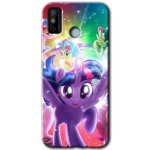 Tecno Spark 6 Go HD Baskılı Kılıf + 9D Tam Ekran Koruyucu - Pony