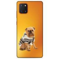 Samsung Galaxy Note 10 Lite Kılıf Köpek Kıyafetleri (28) Arka Kapak Brüksel Griffonu Hırka