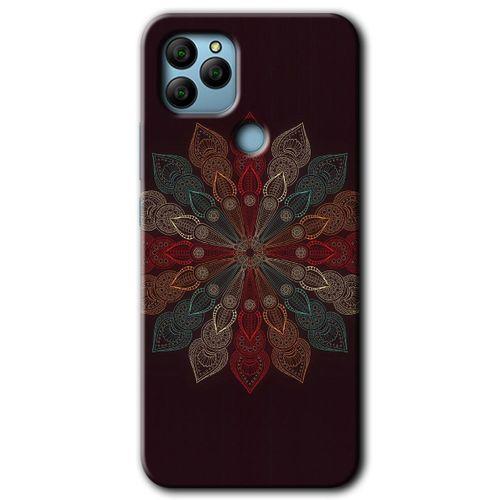 General Mobile GM 21 HD Baskılı Kılıf + 9D Tam Ekran Koruyucu - Mandala Flower Wal