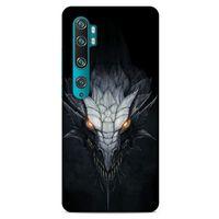 Xiaomi Mi Note 10 Kılıf Dragons (13) Silikon Kap Gri Ejderha