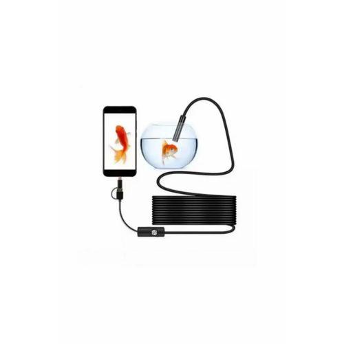 Endoskop Yılan Video Kamera Led’li 10 Metre 7 Mm Sert Kablo