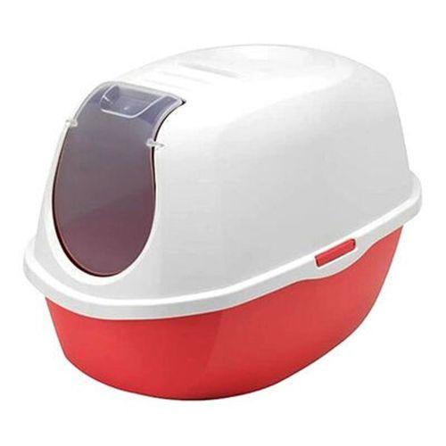 Moderna Smart Kapalı Kedi Tuvalet Kırmızı 40x54x41