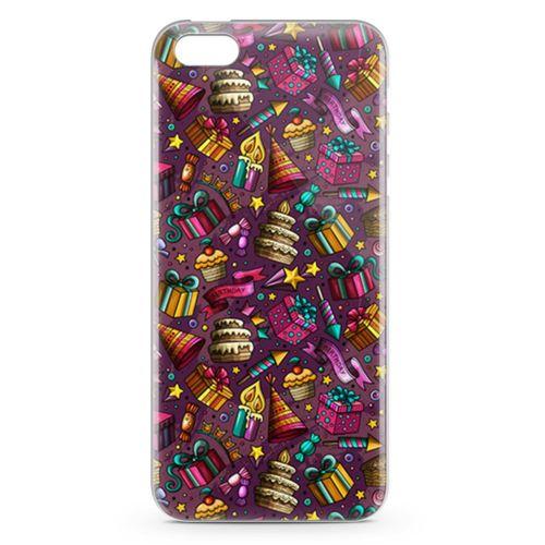 Apple iPhone 5 Kılıf Parti Malzemeleri Doodle Arka Kapak Koruma Desenli Full Koruyucu