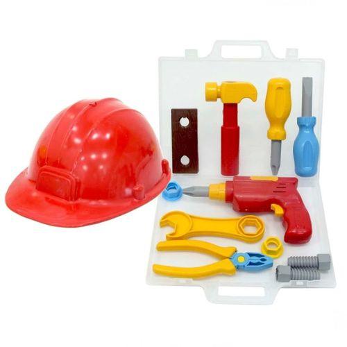 Çocuk Minik Usta Çantalı Baretli Tamir Seti