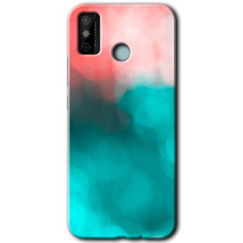 Tecno Spark 6 Go Kılıf HD Desen Baskılı Arka Kapak+Temperli Cam - Flu Işık