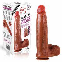 Paul - Ultra Yumuşak Dokulu Realistik Dildo Çift Katmanlı Silikon Gerçekçi Yapay Penis 32 CM