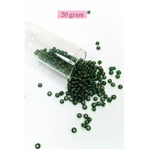 Dökme Cam Kum Boncuk Büyük Boy (6/0) 4 mm - 4 Renk - Toplam 80 Gram - BNC414