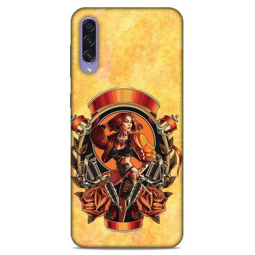 Lopard Samsung Galaxy A50s Uyumlu Kılıf Tattoo's (15) Antişok Kılıf Kadın Dövmeleri