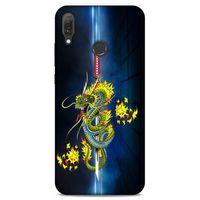 Lopard Huawei Y9 2019 Uyumlu Kılıf Tattoo's (2) Kabı Ejderha Dövmesi