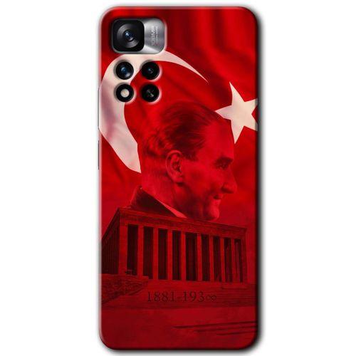 Redmi Note 11 Pro Plus 5G Kılıf HD Desen Baskılı Arka Kapak - Anıtkabir Atatürk