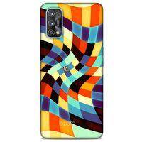Oppo Realme 7 Pro Kılıf Pastel Renkler (28) Arka Kapak Karışık Renkli