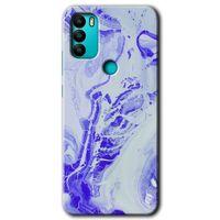 GM 21 Plus Kılıf HD Desen Baskılı Arka Kapak - Cranny Liquid Wall + Kırılmaz Cam