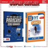 Apotemi TYT Türkçe 15 li Deneme ve AKM Paragraf Soru Bankası Seti 2 Kitap