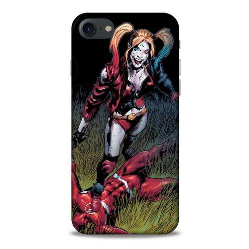 Apple Iphone 8 Uyumlu Kılıf Harley Quinn (40) Fit Silikon Kılıf Leylak