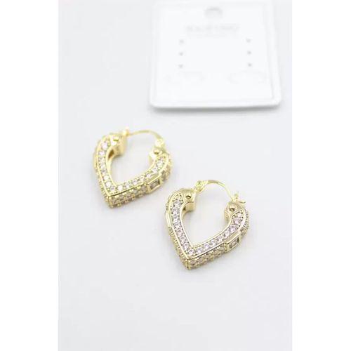 Taşlı Küpe - Altın