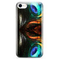 Apple iPhone 7 Kılıf Peacock Arka Kapak Koruma Desenli Full Koruyucu