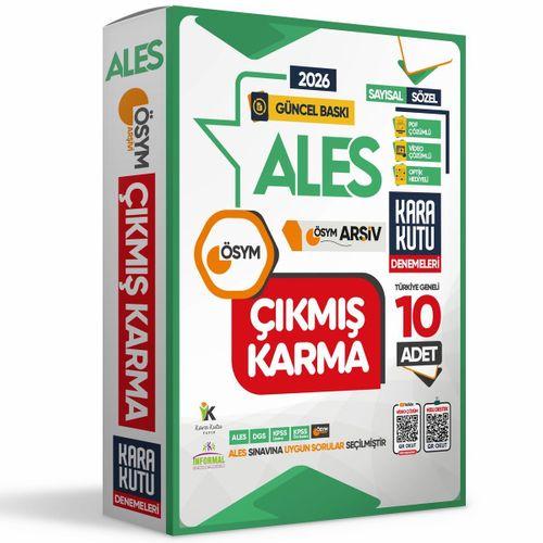 2026 ALES Sayısal-Sözel-TM ÖSYM Çıkmış Karma Kara Kutu 10lu Deneme Paketi Türkiye Geneli D Çözümlü