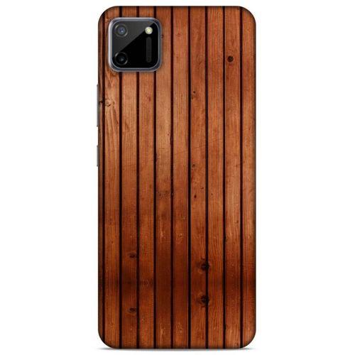 Lopard Oppo Realme C11 Uyumlu Kılıf Wood'X (12) Koruyucu Silikon Desenli