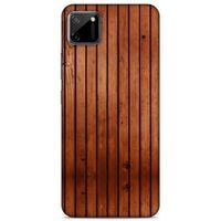 Lopard Oppo Realme C11 Uyumlu Kılıf Wood'X (12) Koruyucu Silikon Desenli