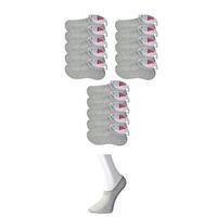 Gri Kadın Görünmez Çorap 15 Çift