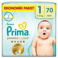 Bebek Bezi Premium Care 1 Beden Yenidoğan Ekonomik Paket 2-5 kg 70 Adet
