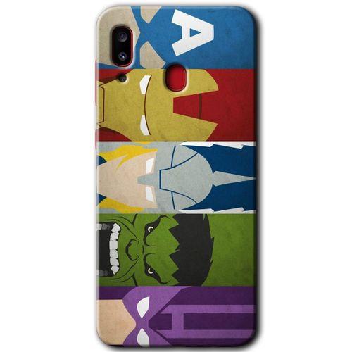 Potkal Hediye Fabrikası Samsung Galaxy A20 Kılıf HD Desen Baskılı Arka Kapak - Avengers-1
