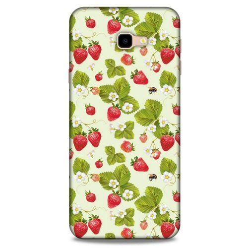 Frutix Çilek 03 Samsung Galaxy J4 Plus Kılıf Desenli Silikon
