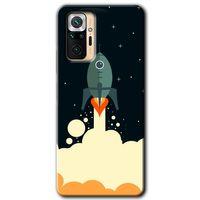 Redmi Note 10 Pro Kılıf HD Desen Baskılı Arka Kapak - Space Smoke