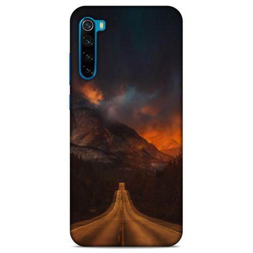 Lopard Xiaomi Redmi Note 8T Uyumlu Kılıf Gece'S (47) Crystal Flex Kılıf Kızıl Yol