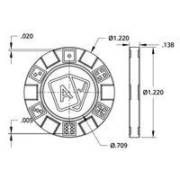 Blackjack Casino Chip (Bu ürün Sadece Plastik parçadır - Almadan Önce Soru Sorabilirsiniz)