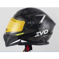 SEVGENT Kask Çenesi Açılır Gözlüklü Evo Siyah-Beyaz 90603 -L-