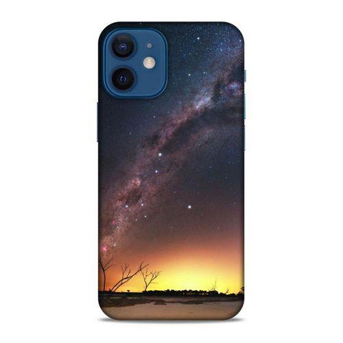 Lopard Apple iPhone 12 Mini Uyumlu Kılıf Gece'S (30) Silicone Case Sarı Lacivert