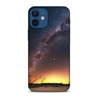 Lopard Apple iPhone 12 Mini Uyumlu Kılıf Gece'S (30) Silicone Case Sarı Lacivert