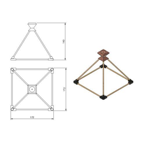 Enerji Piramidi 17 Cm (Bu ürün Sadece Plastik parçadır - Almadan Önce Soru Sorabilirsiniz)