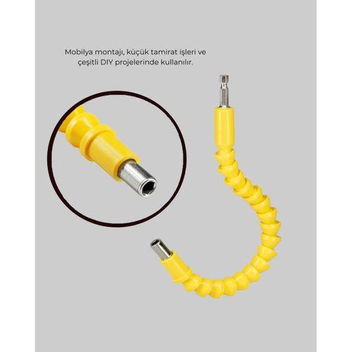 12 Parça Akrobat Vidalama Uç Seti Esnek Dar Alan Kullanım