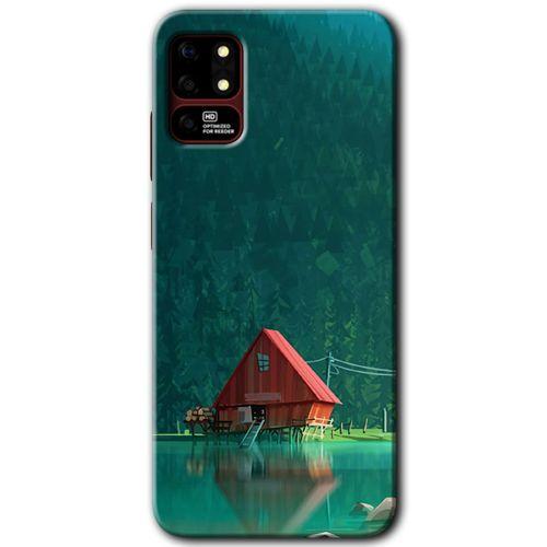 Reeder S19 Max Kılıf HD Desen Baskılı Arka Kapak - House In Woods