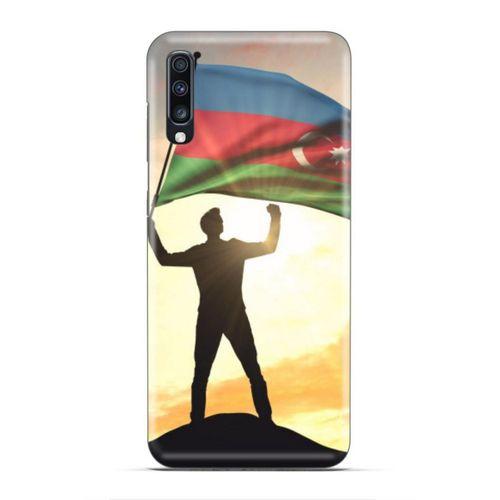General Mobile GM 20 Uyumlu Kılıf Azarbaijan (3) Kapak Azerbaycan Bayrak