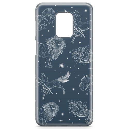 Xiaomi Redmi Note 9 Pro Kılıf Astroloji Burç Haritası Arka Kapak Koruma Desenli Full Koruyucu