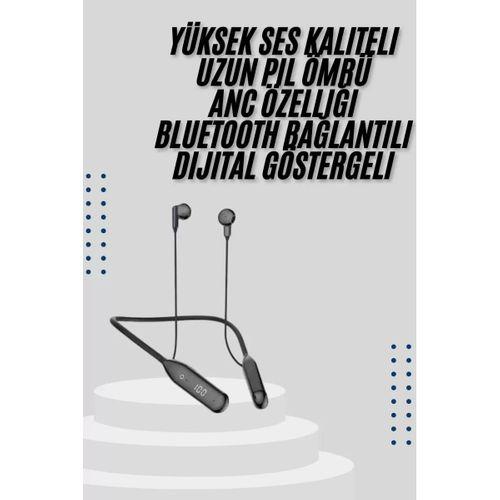 Bluetooth Kulaklık Kablolu Android Ve İos Uyumlu Anc Özellikli 100 Saat Sarj