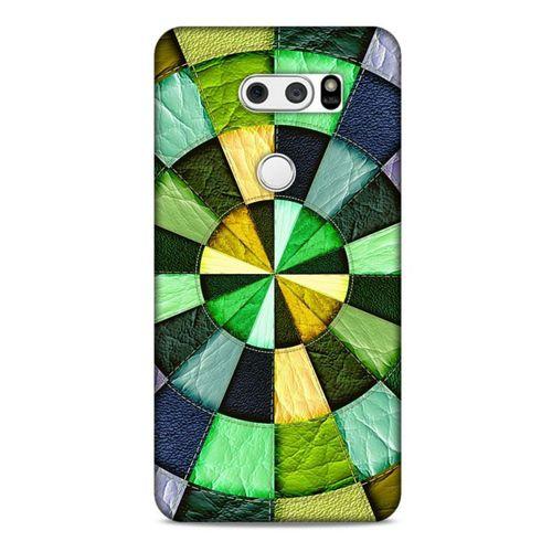 LG K40S Kılıf Patchwork (36) Glitter Kılıf Yeşil Tonları