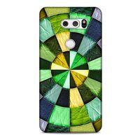 LG K40S Kılıf Patchwork (36) Glitter Kılıf Yeşil Tonları