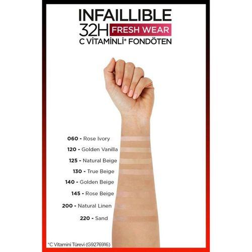 L'Oreal Paris L'Oréal Paris Infaillible 32H Fresh Wear C Vitaminli Fondöten - 200 Natural Linen