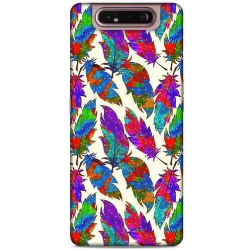 Samsung Galaxy A80 Kılıf Desenli Özel Seri Tüyler (34) Slim Armor Kılıf